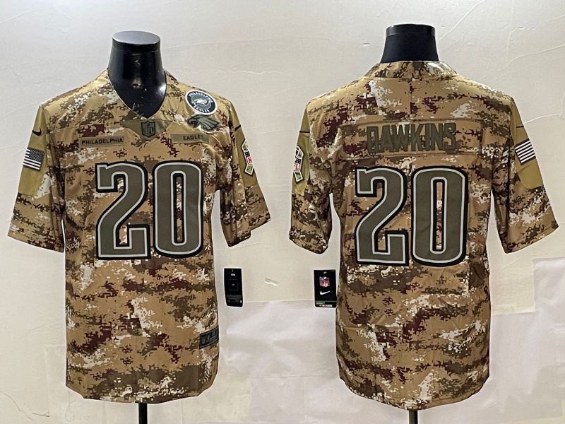 Men Philadelphia Eagles #20 Dawkins Camo 2025 Nike Salute to Service Limited NFL Jersey style 2123->philadelphia eagles->NFL Jersey